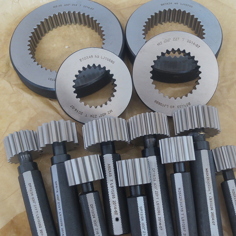 Calibrador de enchufe de spline .