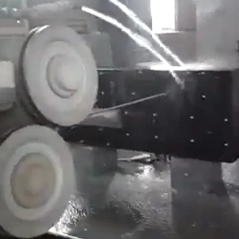 Proceso de perforación de plataforma de granito .